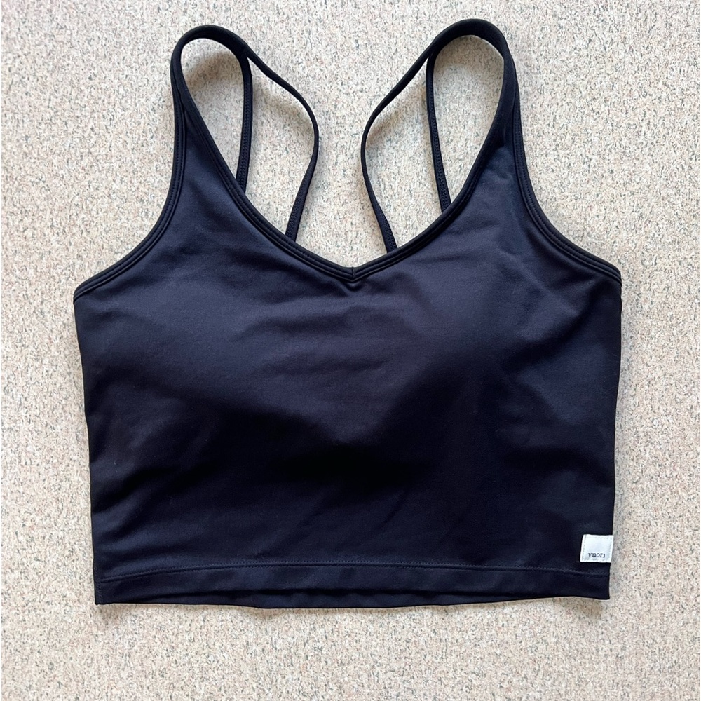 Vuori Halo Performance Crop - Black